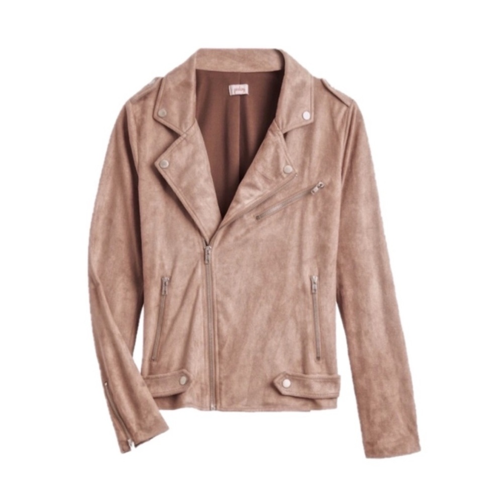 Suede Moto Jacket